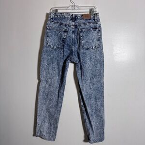 Vintage Brittania Acid Wash Jeans 32x30 Blue Denim High Rise Tapered 80s 90s